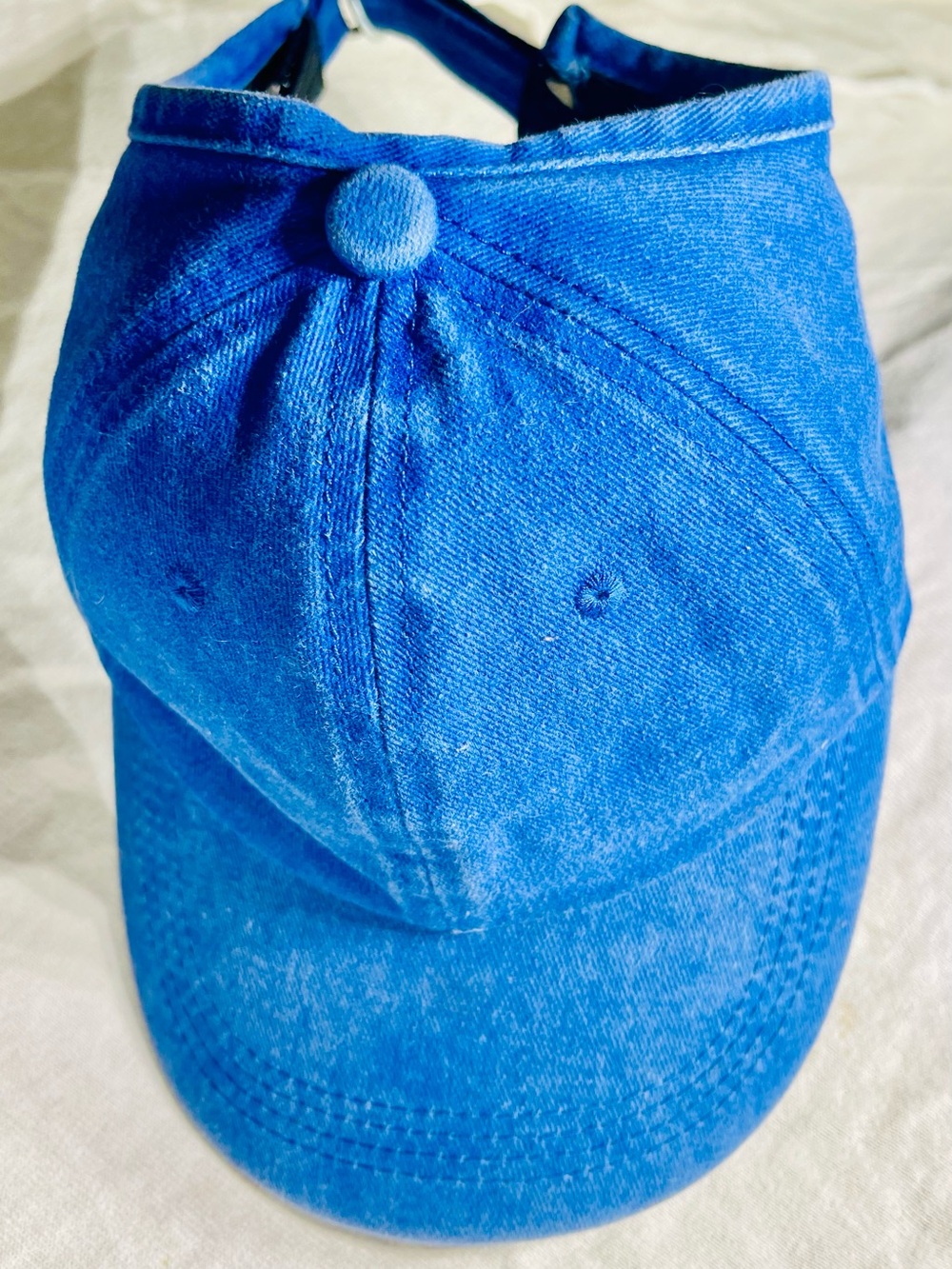 Boutique Satin-Lined Backless Ponytail / Messy Bun Baseball Cap